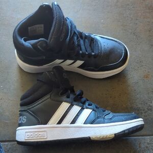 Adidas Kids Black and White Sneakers